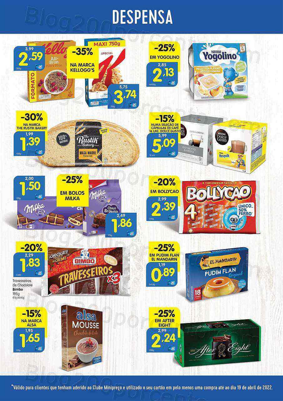 Antevisão Folheto Clube MINIPREÇO Promoções de 21 a 27 abril