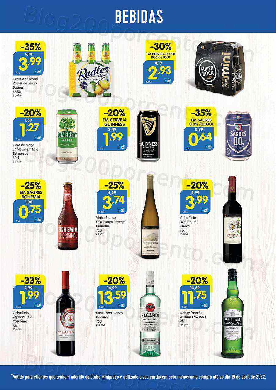 Antevisão Folheto Clube MINIPREÇO Promoções de 21 a 27 abril