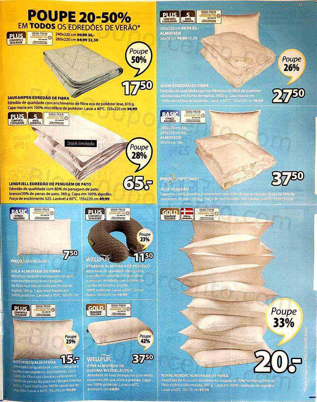 Antevisão Folheto JYSK Promoções de 5 a 18 maio