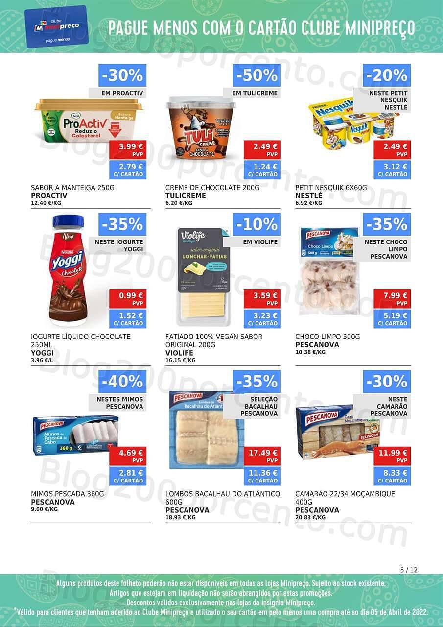 Antevisão Folheto Clube MINIPREÇO Promoções de 7 a 13 abril