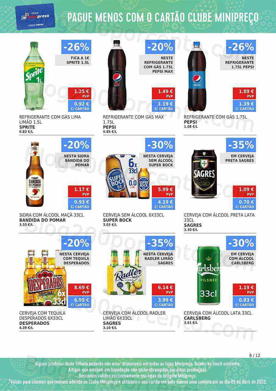 Antevisão Folheto Clube MINIPREÇO Promoções de 7 a 13 abril