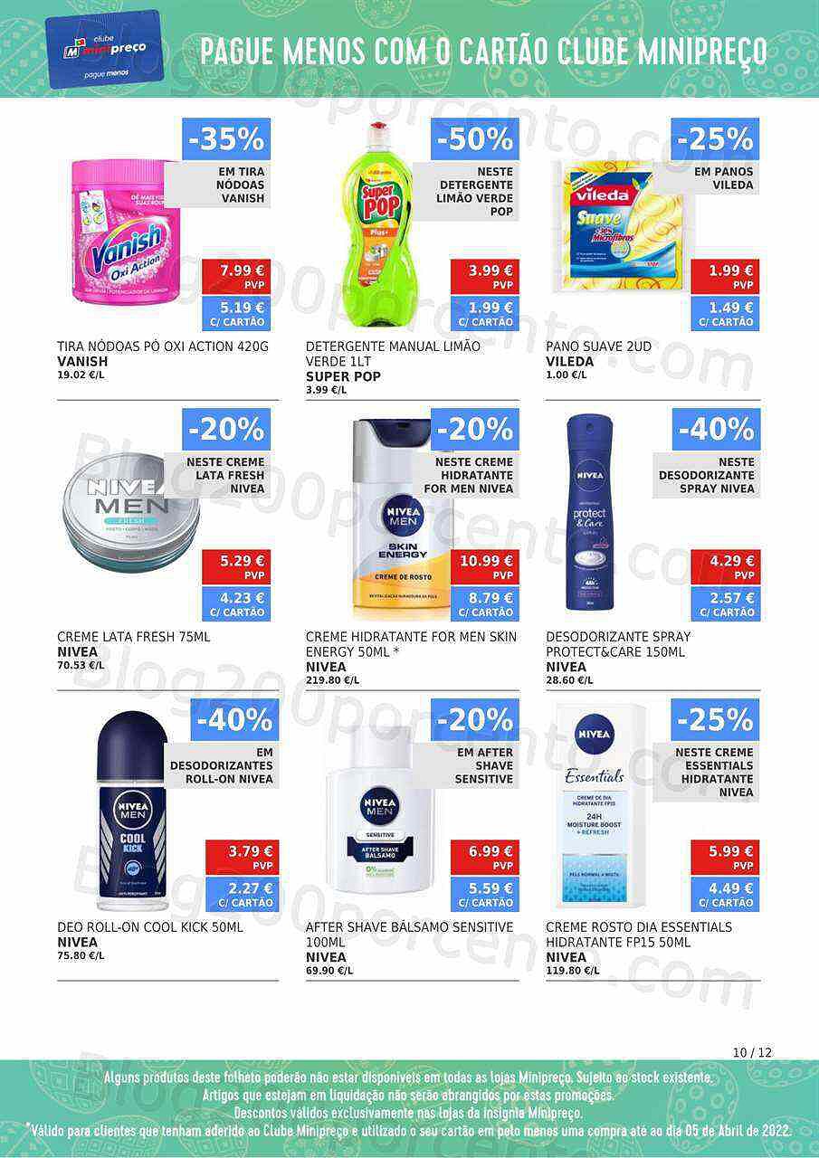 Antevisão Folheto Clube MINIPREÇO Promoções de 7 a 13 abril