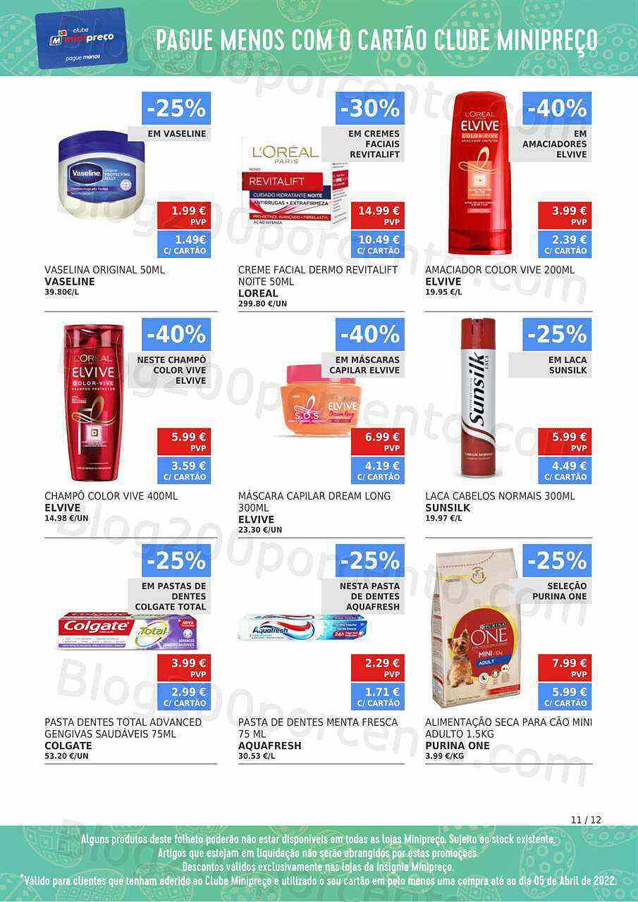 Antevisão Folheto Clube MINIPREÇO Promoções de 7 a 13 abril