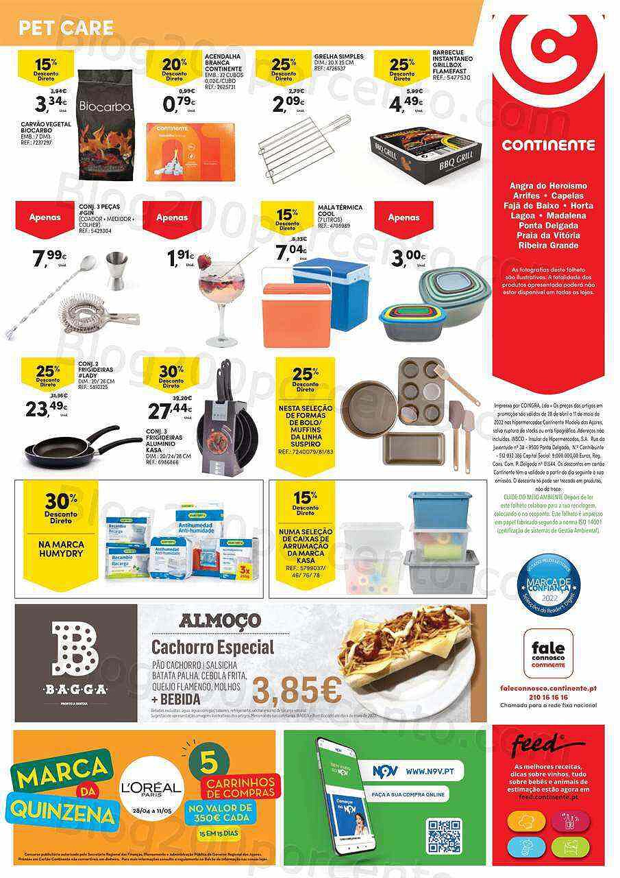 Antevisão Folheto CONTINENTE Açores 5 a 11 maio