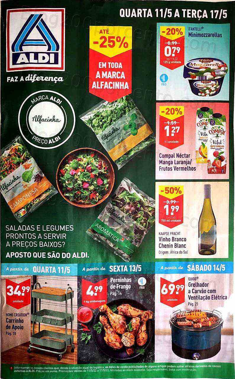 Antevisão Folheto ALDI Promoções de 11 a 17 maio