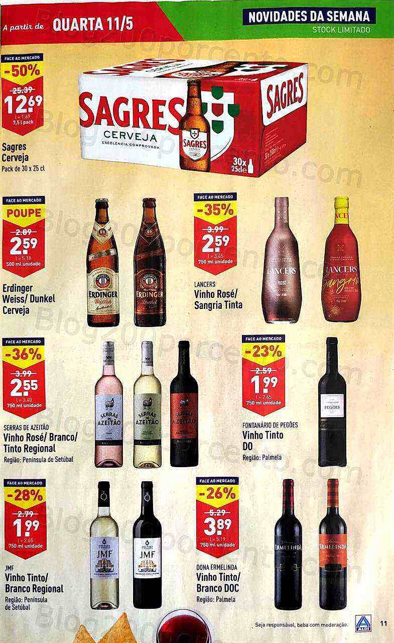 Antevisão Folheto ALDI Promoções de 11 a 17 maio