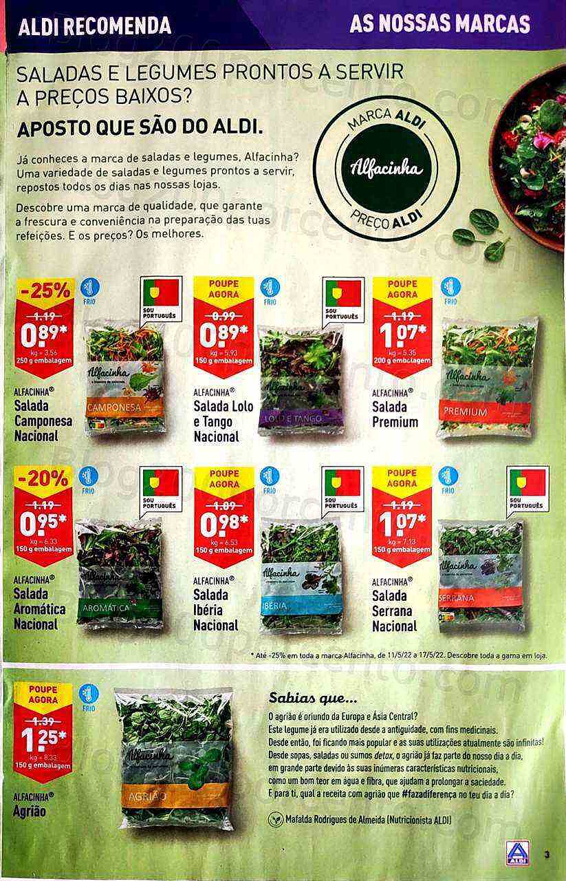 Antevisão Folheto ALDI Promoções de 11 a 17 maio