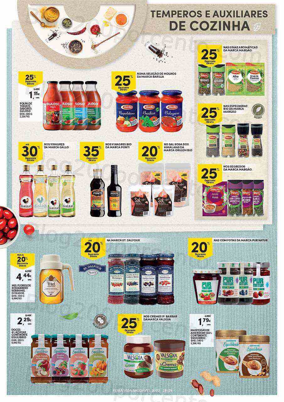 Antevisão Folheto CONTINENTE Feira da Vida Saudável Promoções de 3 a 15 maio