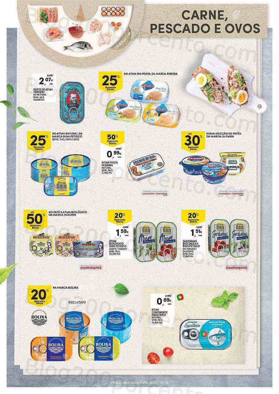 Antevisão Folheto CONTINENTE Feira da Vida Saudável Promoções de 3 a 15 maio