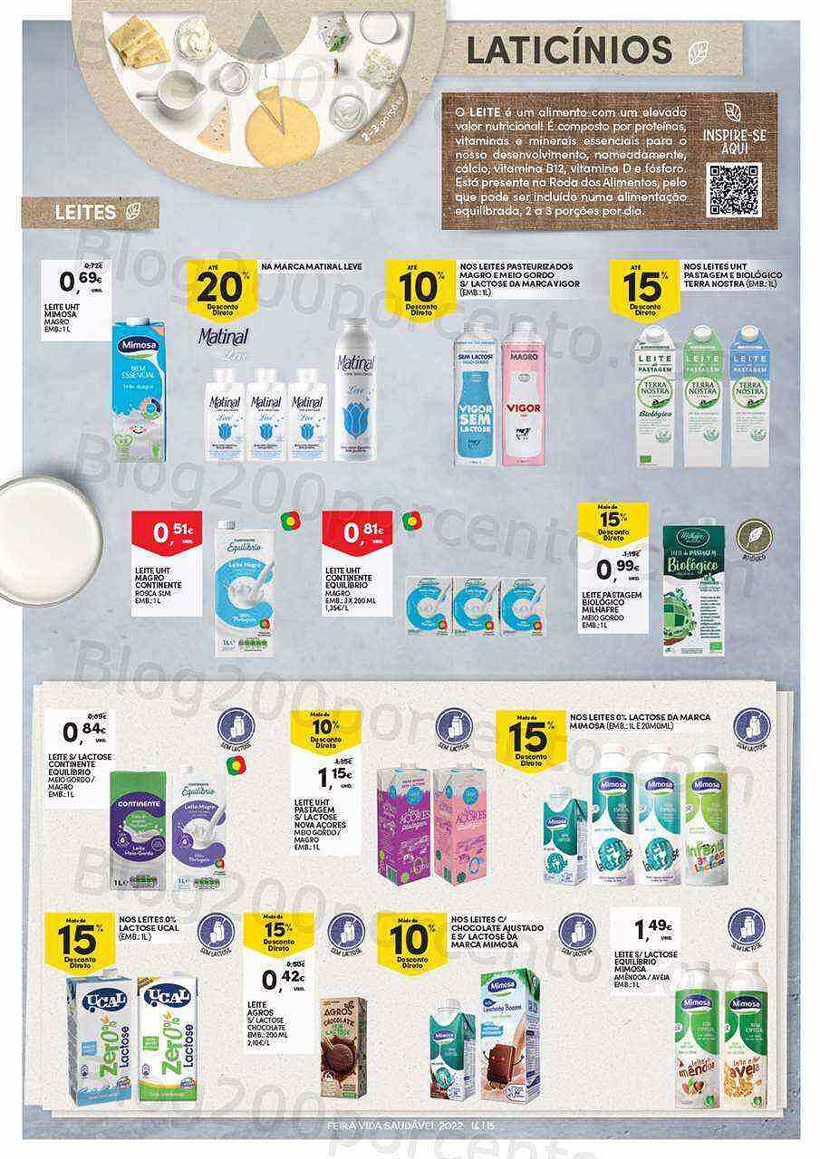 Antevisão Folheto CONTINENTE Feira da Vida Saudável Promoções de 3 a 15 maio