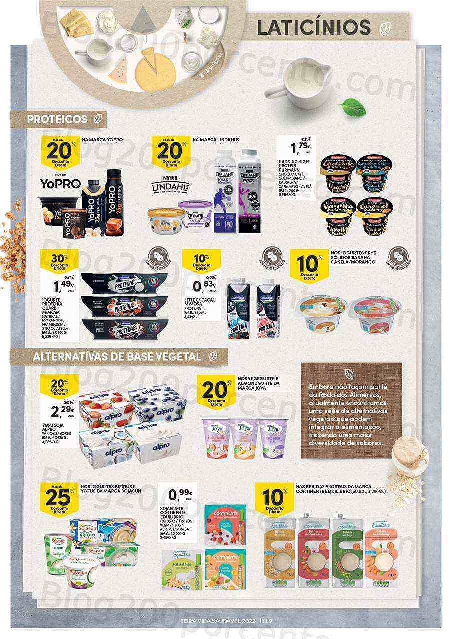 Antevisão Folheto CONTINENTE Feira da Vida Saudável Promoções de 3 a 15 maio