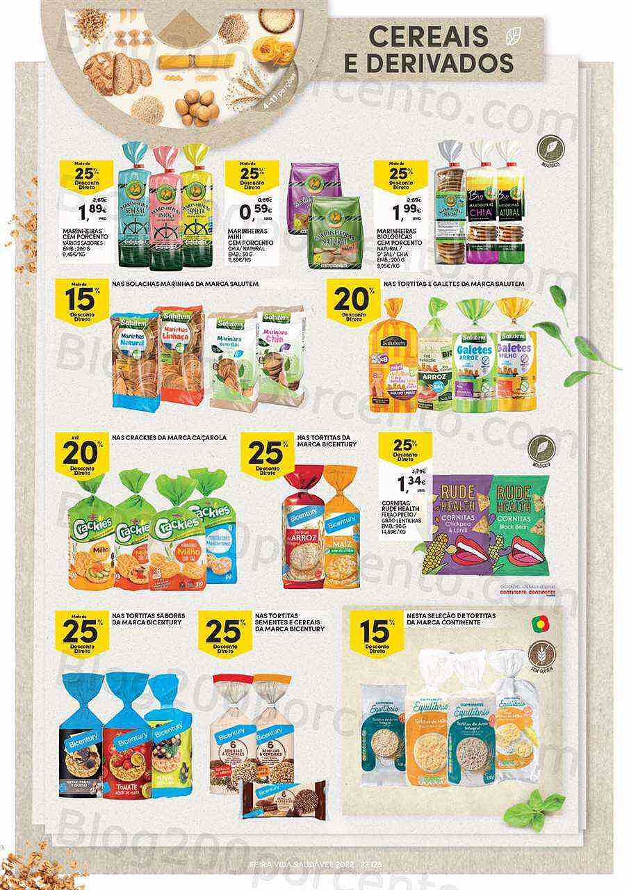 Antevisão Folheto CONTINENTE Feira da Vida Saudável Promoções de 3 a 15 maio