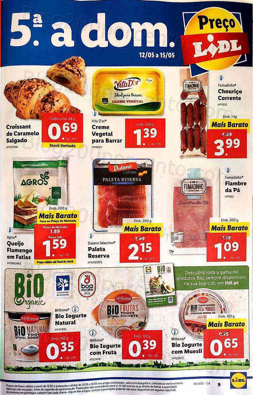 Antevisão Folheto LIDL Promoções de 9 a 15 maio