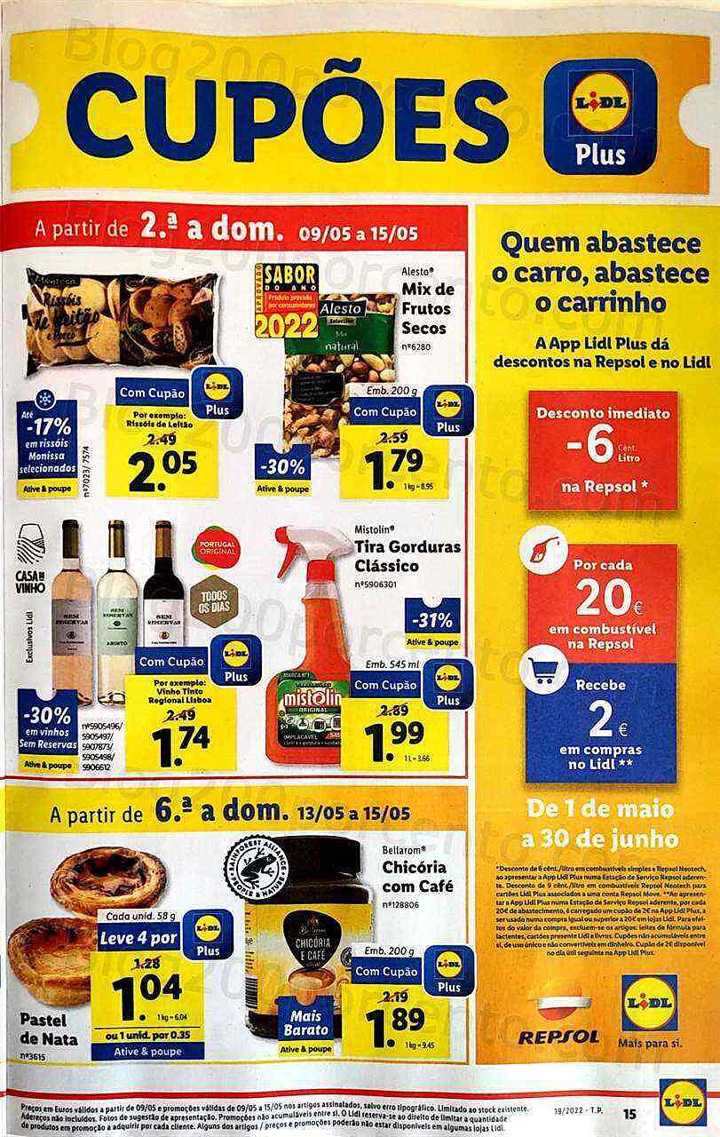 Antevisão Folheto LIDL Promoções de 9 a 15 maio