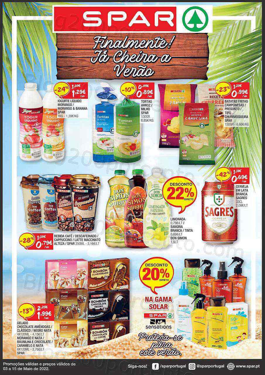 Antevisão Folheto SPAR Promoções de 3 a 15 maio
