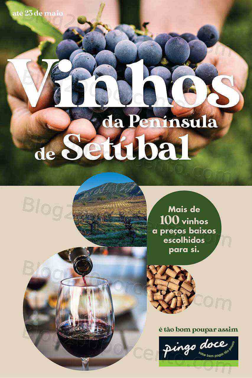 Antevisão Folheto PINGO DOCE Vinhos Promoções de 3 a 23 maio
