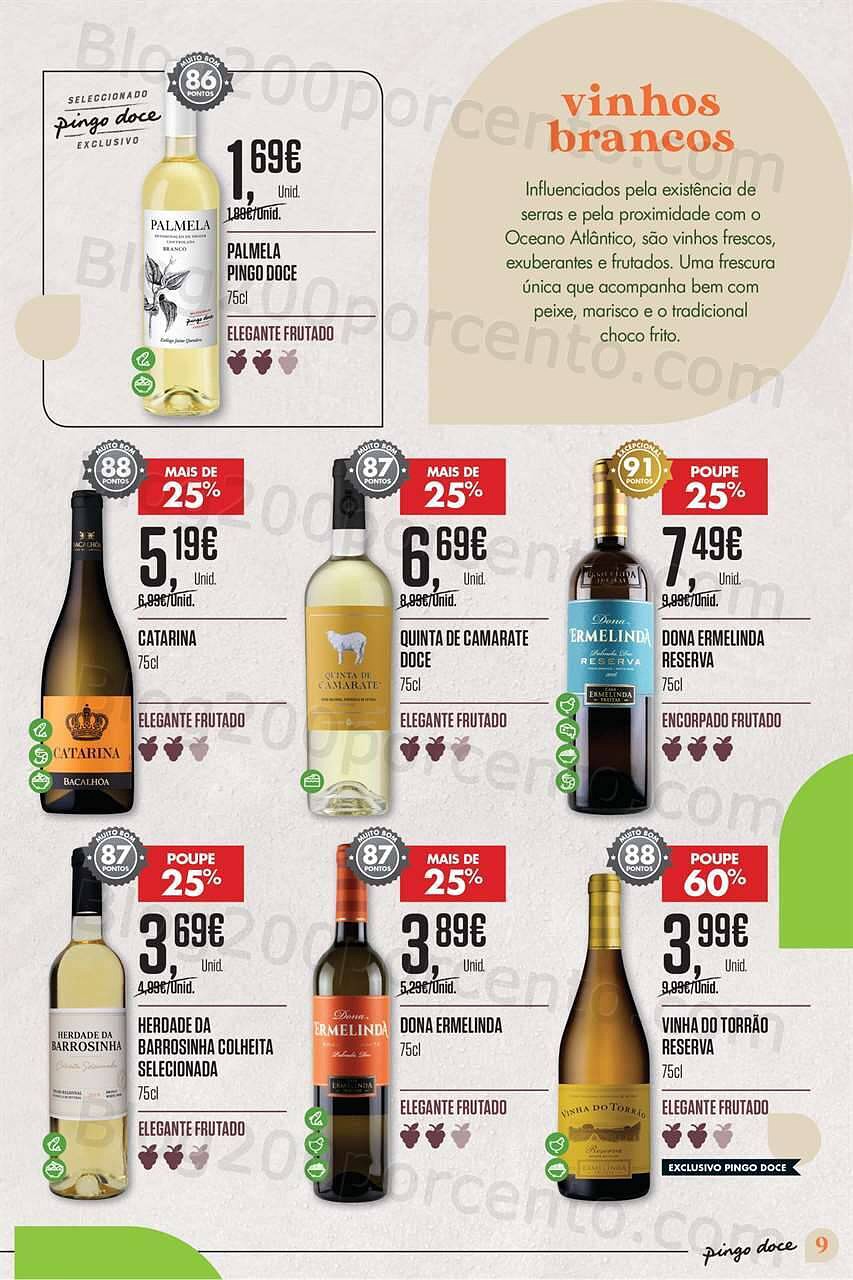 Antevisão Folheto PINGO DOCE Vinhos Promoções de 3 a 23 maio