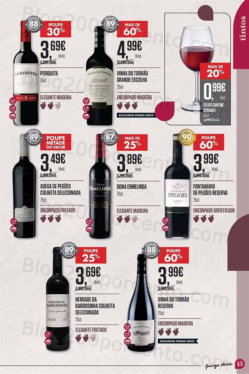 Antevisão Folheto PINGO DOCE Vinhos Promoções de 3 a 23 maio