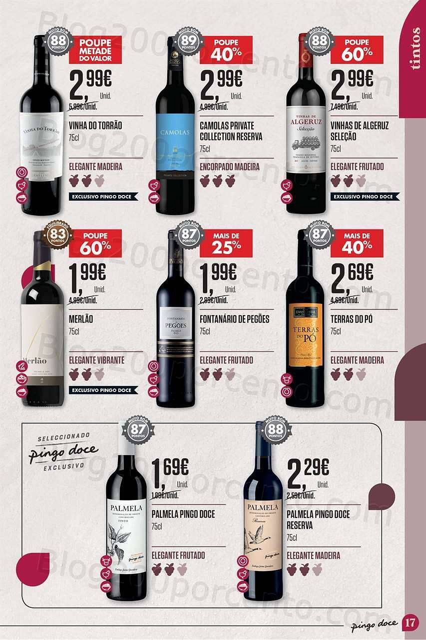 Antevisão Folheto PINGO DOCE Vinhos Promoções de 3 a 23 maio