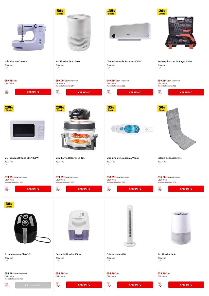 Antevisão Folheto CONTINENTE Bazarão Promoções de 3 a 9 maio