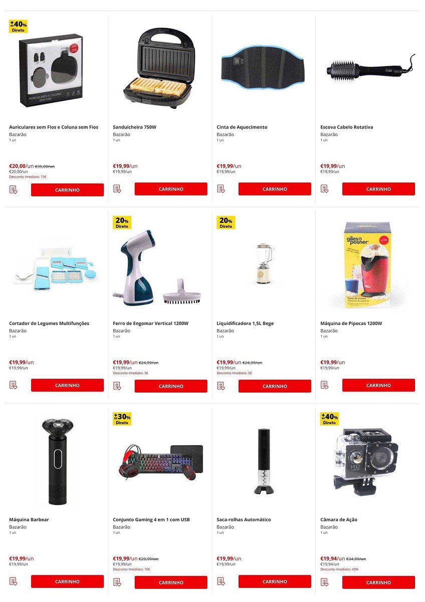 Antevisão Folheto CONTINENTE Bazarão Promoções de 3 a 9 maio