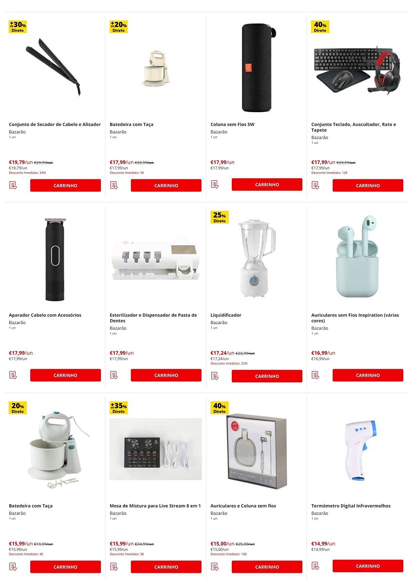 Antevisão Folheto CONTINENTE Bazarão Promoções de 3 a 9 maio