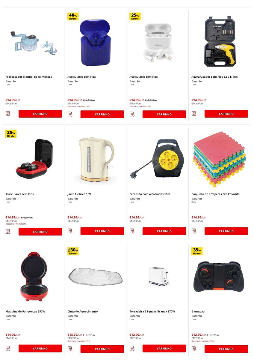 Antevisão Folheto CONTINENTE Bazarão Promoções de 3 a 9 maio