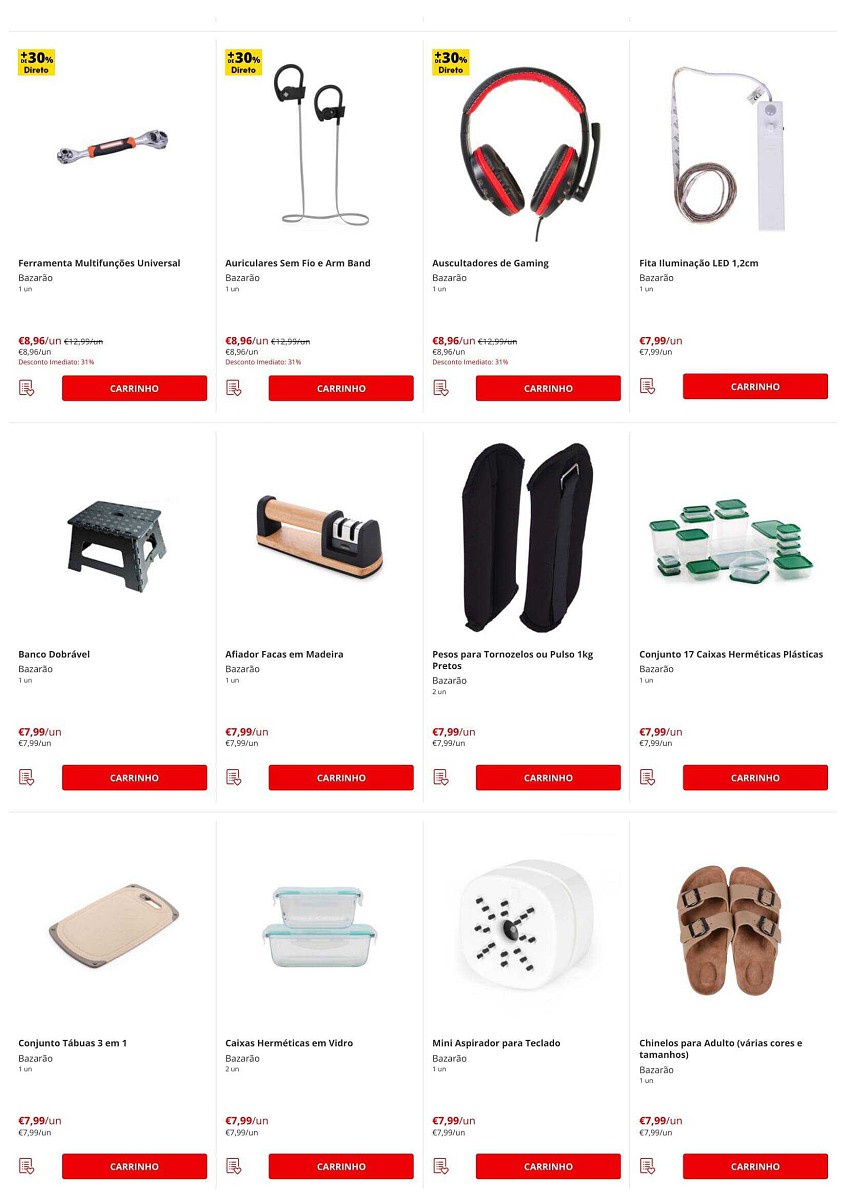 Antevisão Folheto CONTINENTE Bazarão Promoções de 3 a 9 maio