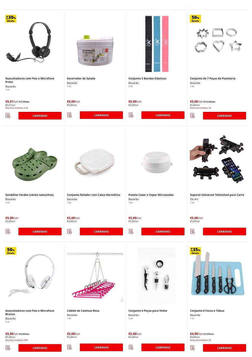 Antevisão Folheto CONTINENTE Bazarão Promoções de 3 a 9 maio