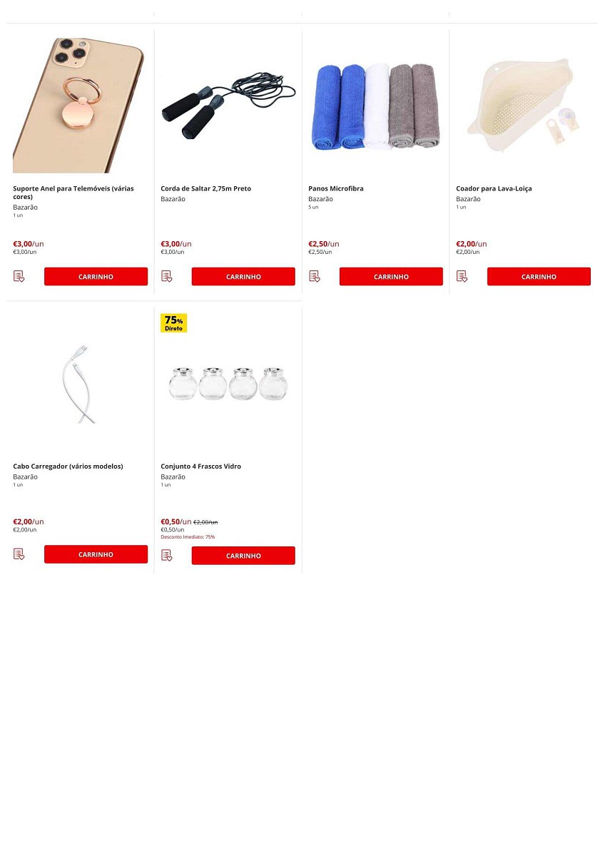 Antevisão Folheto CONTINENTE Bazarão Promoções de 3 a 9 maio