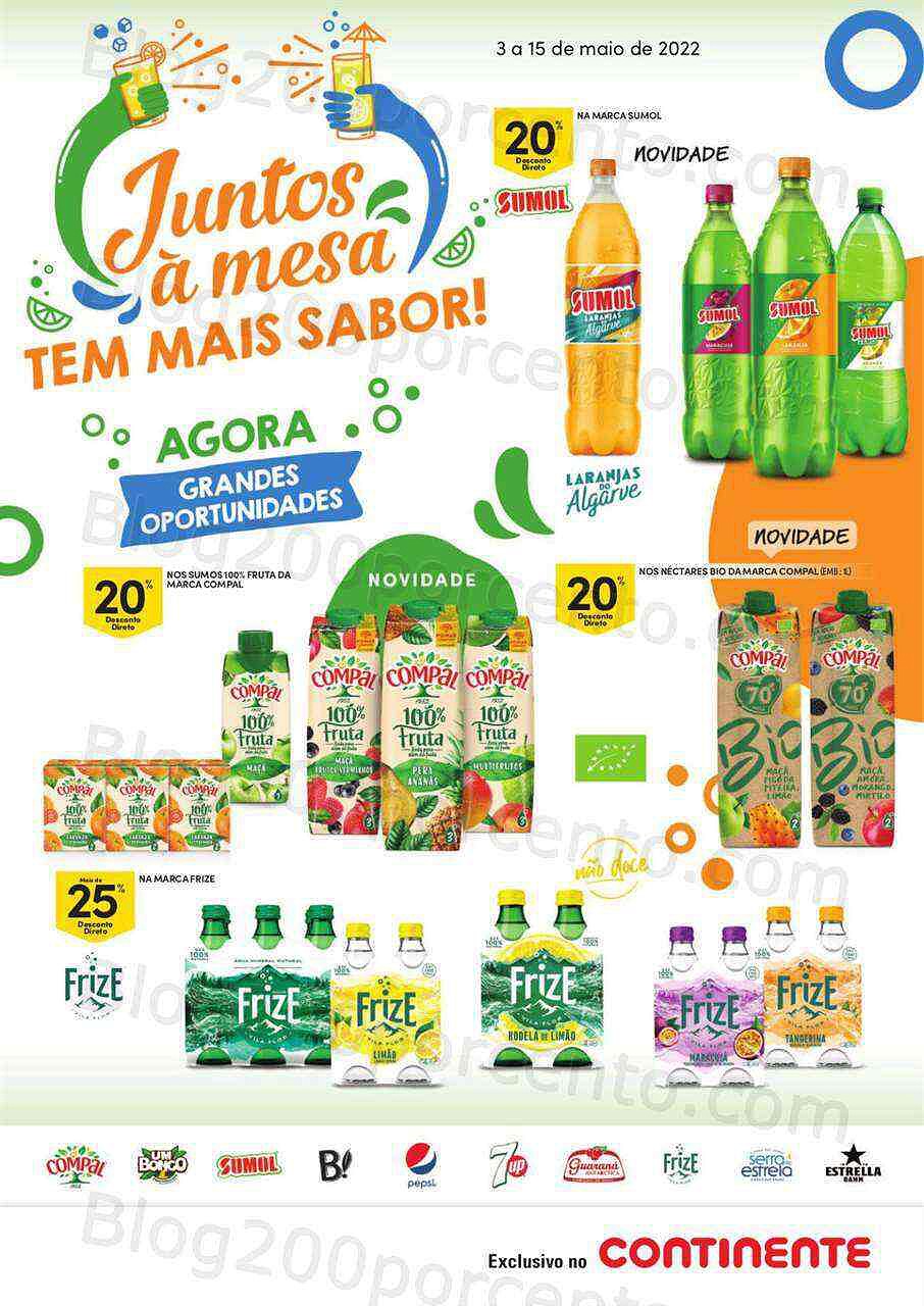 Antevisão Folheto CONTINENTE Bebidas Verão
