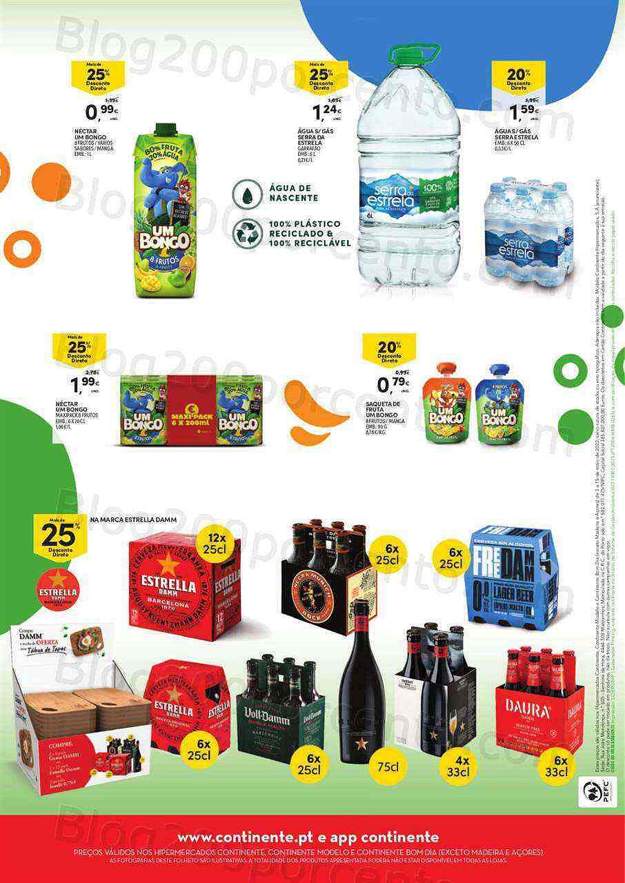 Antevisão Folheto CONTINENTE Bebidas Verão