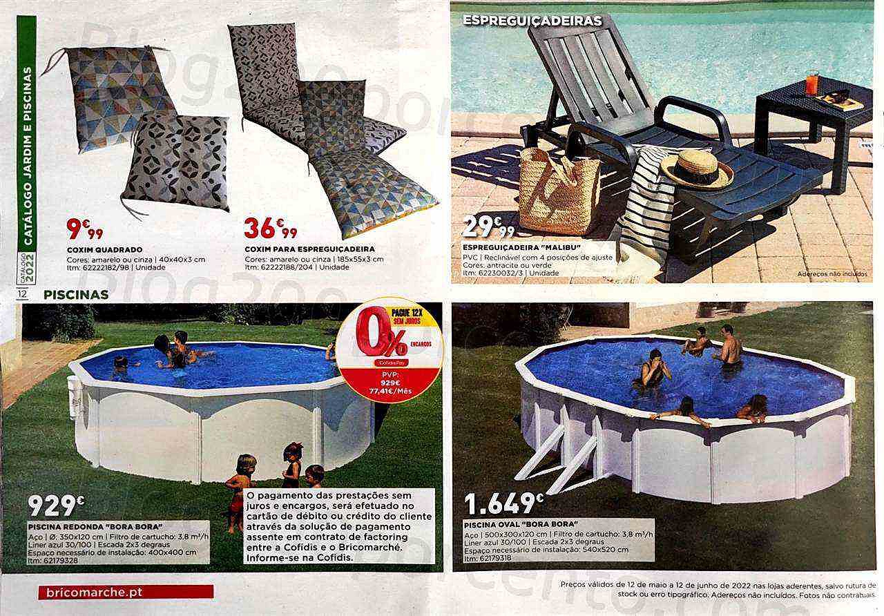 Antevisão Folheto BRICOMARCHÉ Jardim e Piscinas Promoções de 12 maio a 12 junho