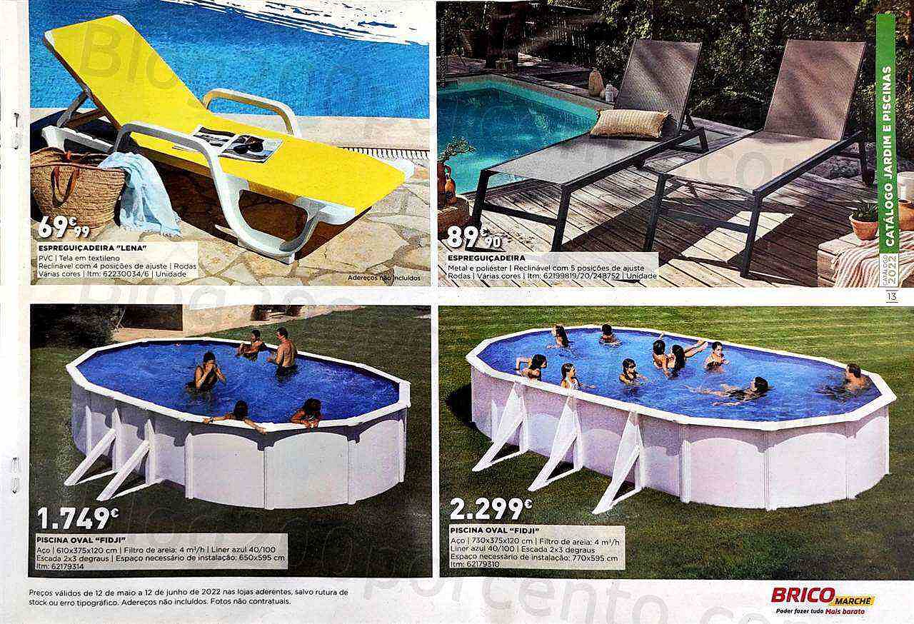 Antevisão Folheto BRICOMARCHÉ Jardim e Piscinas Promoções de 12 maio a 12 junho