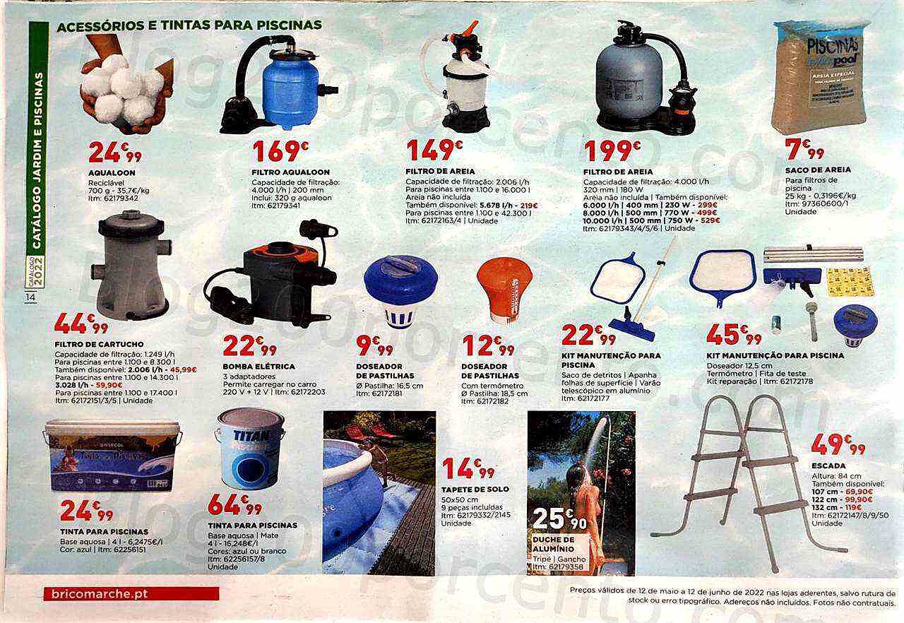 Antevisão Folheto BRICOMARCHÉ Jardim e Piscinas Promoções de 12 maio a 12 junho