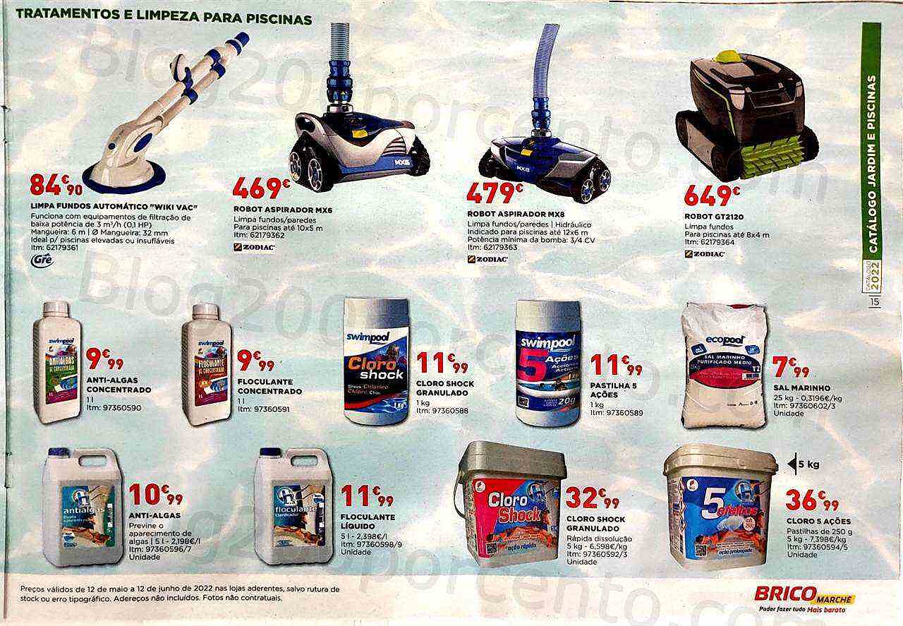 Antevisão Folheto BRICOMARCHÉ Jardim e Piscinas Promoções de 12 maio a 12 junho