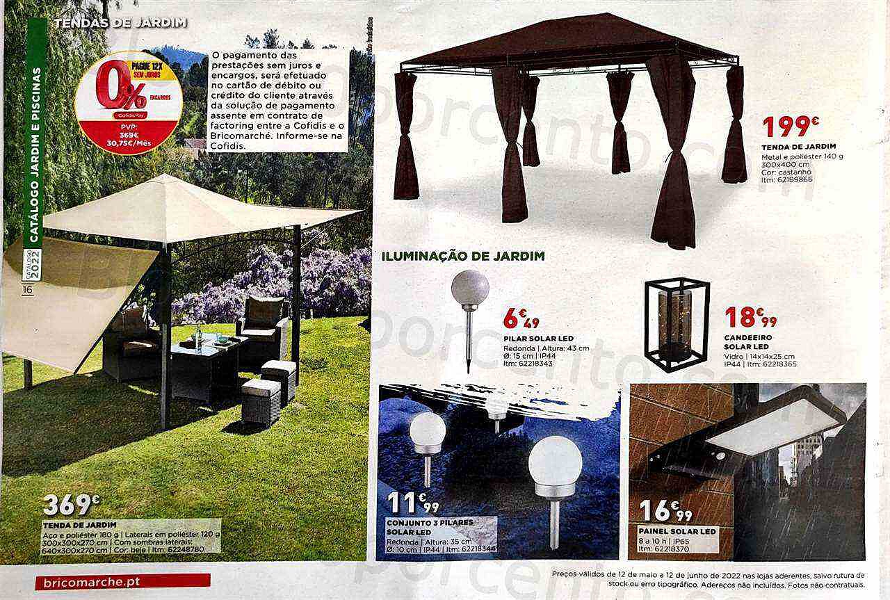 Antevisão Folheto BRICOMARCHÉ Jardim e Piscinas Promoções de 12 maio a 12 junho