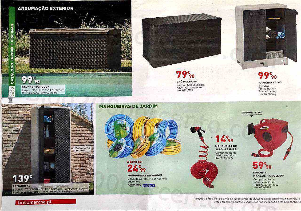 Antevisão Folheto BRICOMARCHÉ Jardim e Piscinas Promoções de 12 maio a 12 junho