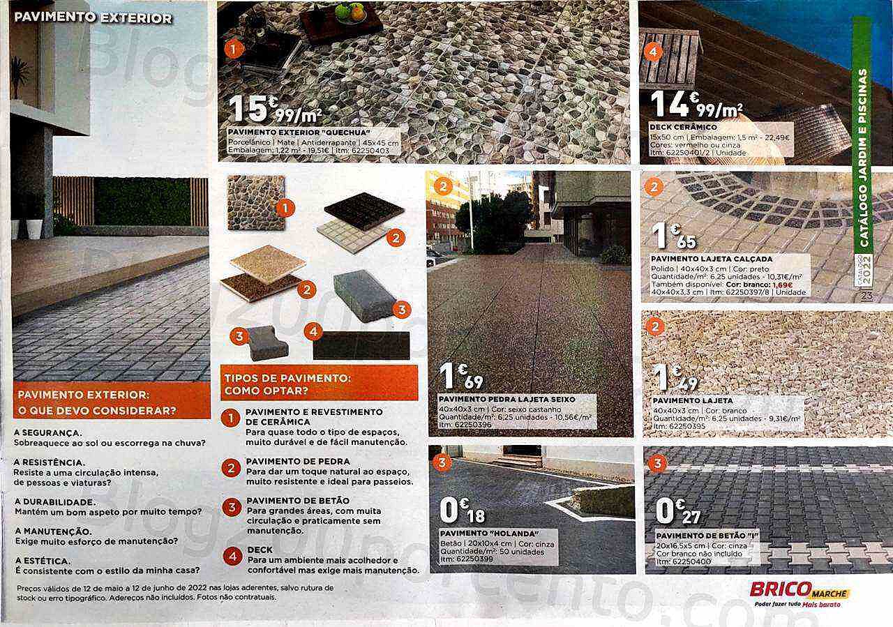 Antevisão Folheto BRICOMARCHÉ Jardim e Piscinas Promoções de 12 maio a 12 junho