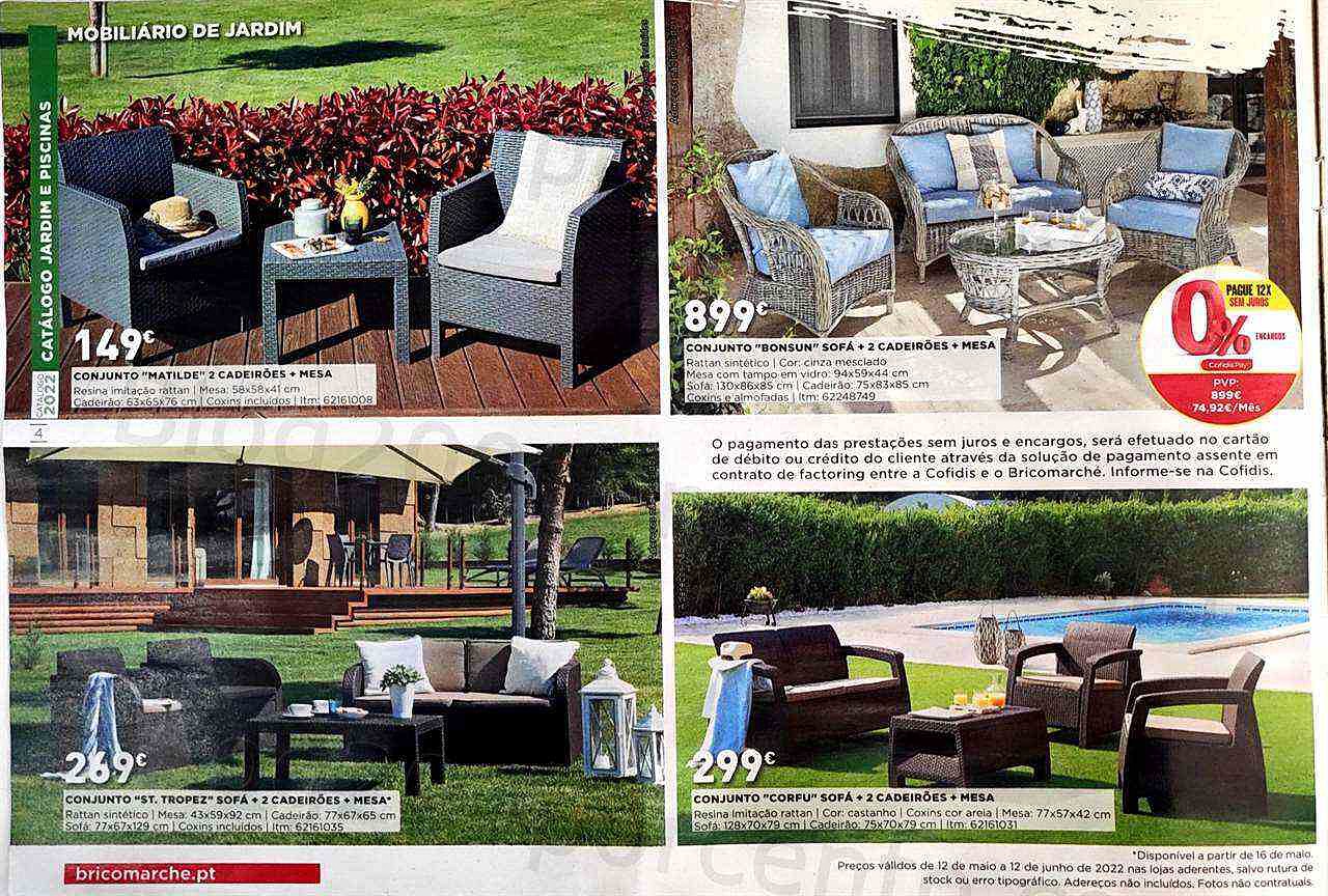 Antevisão Folheto BRICOMARCHÉ Jardim e Piscinas Promoções de 12 maio a 12 junho