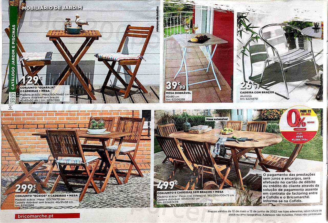 Antevisão Folheto BRICOMARCHÉ Jardim e Piscinas Promoções de 12 maio a 12 junho