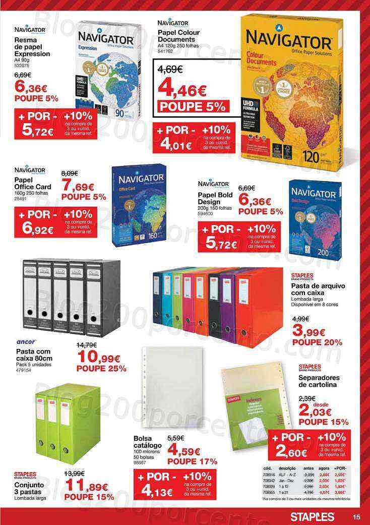 Antevisão Folheto STAPLES 9 a 26 maio