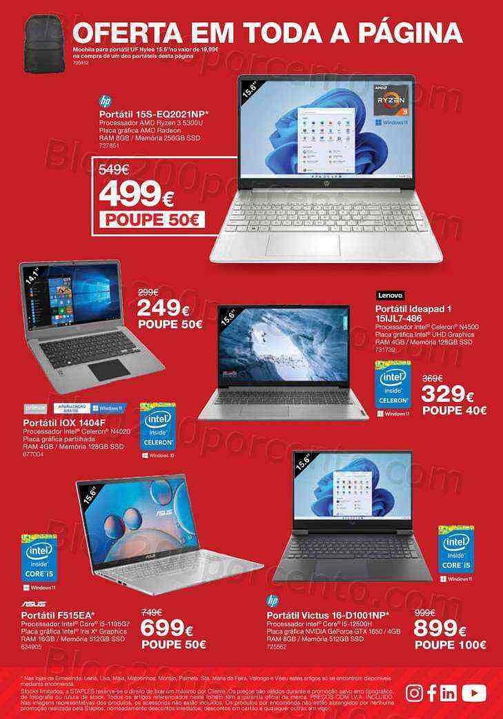 Antevisão Folheto STAPLES 9 a 26 maio