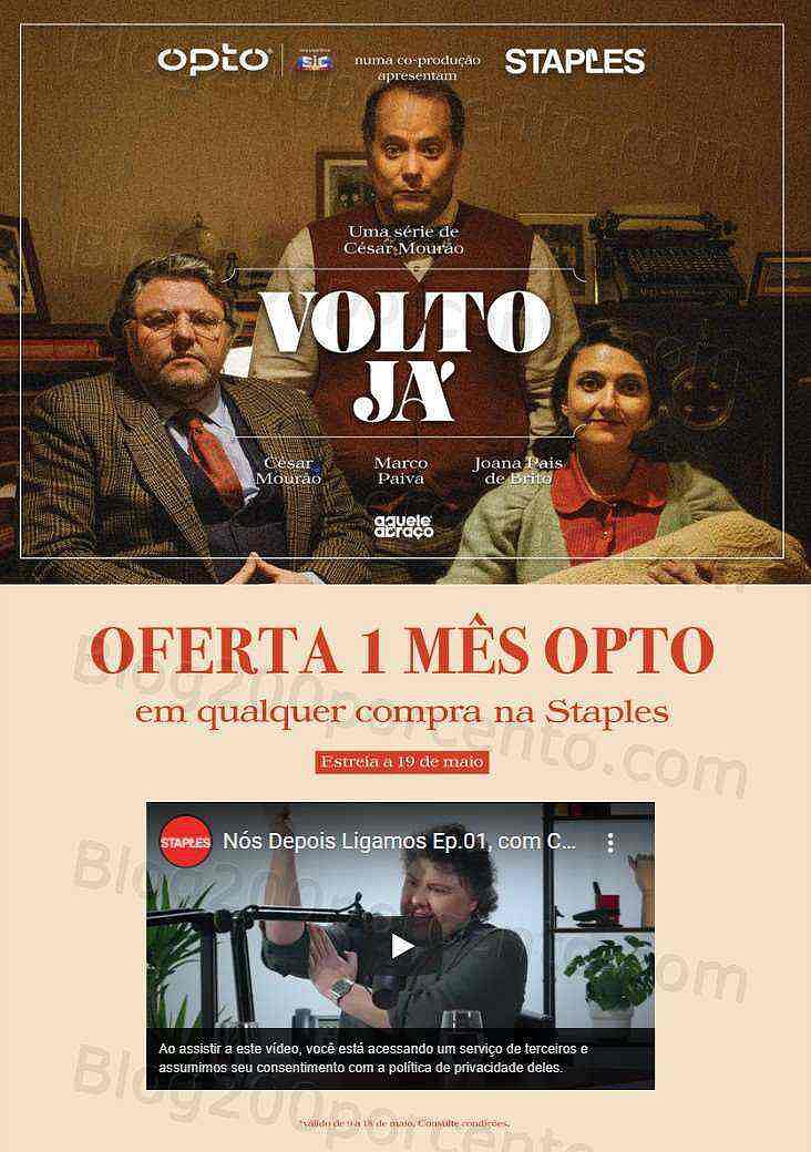 Antevisão Folheto STAPLES 9 a 26 maio