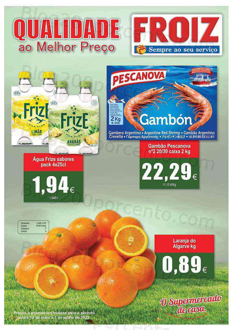 Antevisão Folheto FROIZ Promoções de 12 maio a 1 junho