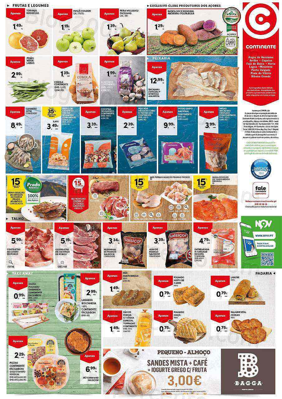 Antevisão Folheto CONTINENTE Açores Frescos da Semana