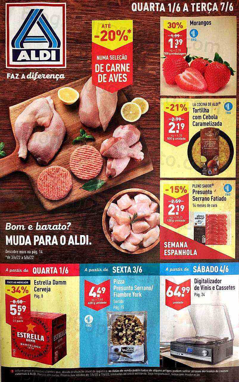 Antevisão Folheto ALDI Promoções de 1 a 7 junho