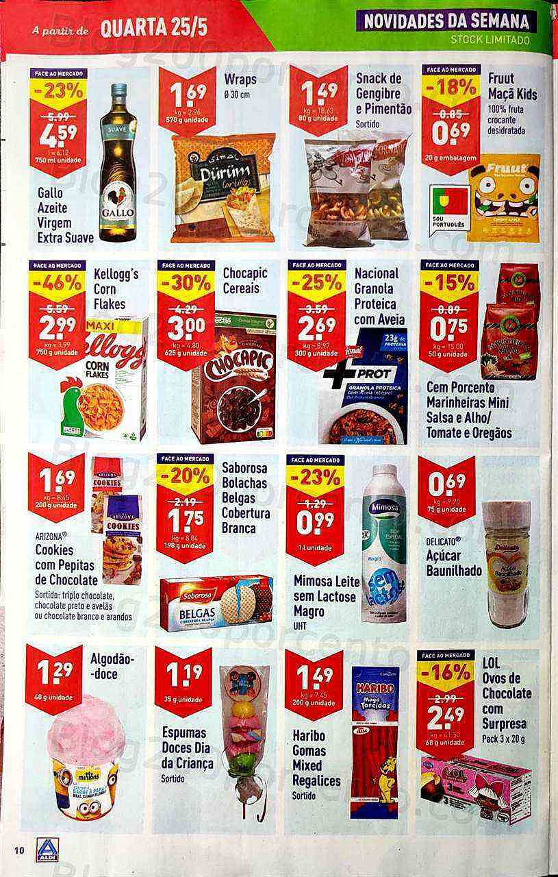 Antevisão Folheto ALDI Promoções de 25 a 31 maio