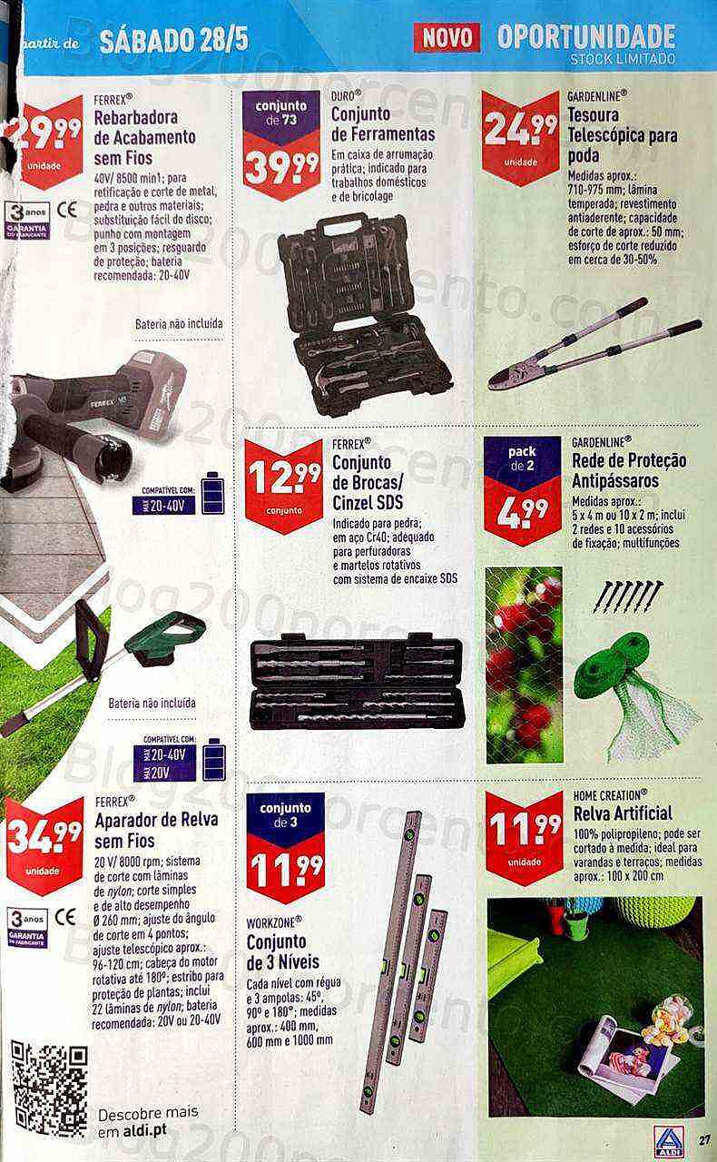 Antevisão Folheto ALDI Promoções de 25 a 31 maio