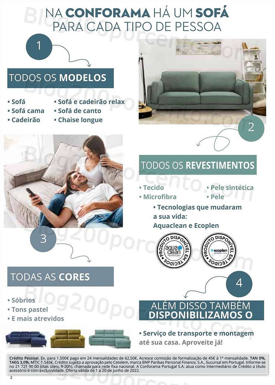 Antevisão Folheto CONFORAMA Promoções de 1 a 20 junho
